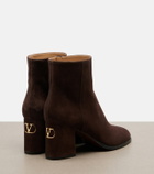 Valentino Garavani Fawcette VLogo suede ankle bots