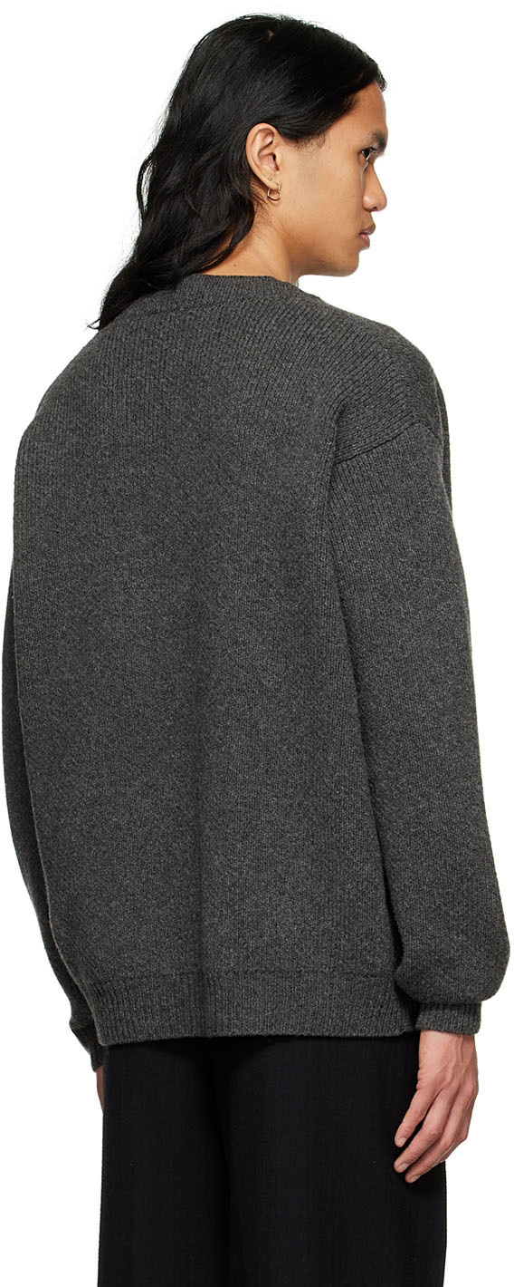 Raf Simons Grey Merino Wool Cardigan Raf Simons