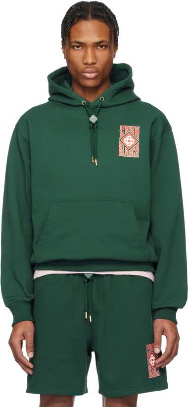 Photo: Casablanca Green Gothic Logo Hoodie