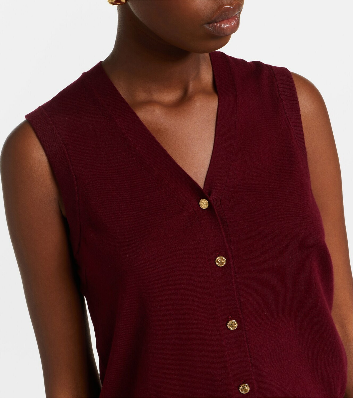 'S Max Mara Cotton and silk vest