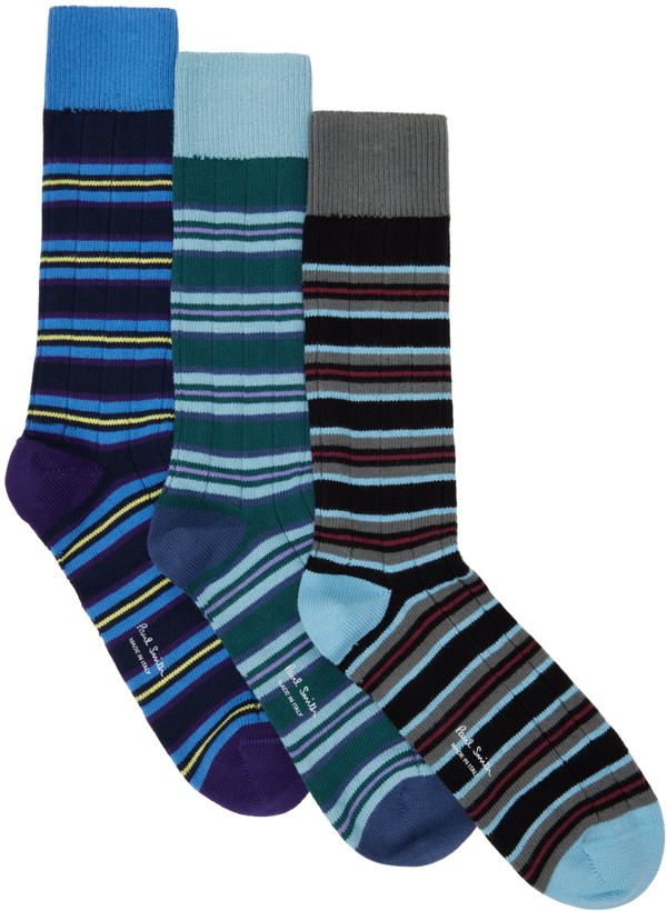 Photo: Paul Smith Three-Pack Multicolor Winifred Socks