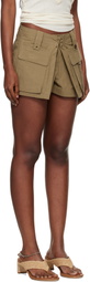 Isabel Marant Brown Barta Cotton Shorts
