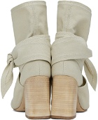 LEMAIRE Taupe Wrapped 90 Boots