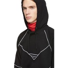 Givenchy Black Contrast Piping Hoodie