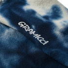 Gramicci Men's Tie Dye Crew Socks in Blue/White