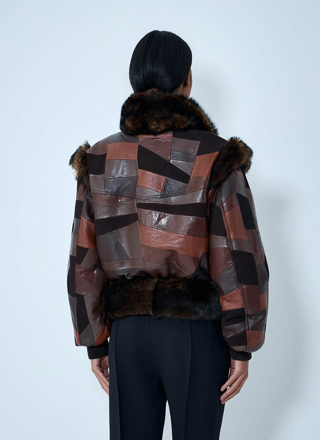 Chloé Patchwork Leather Jacket