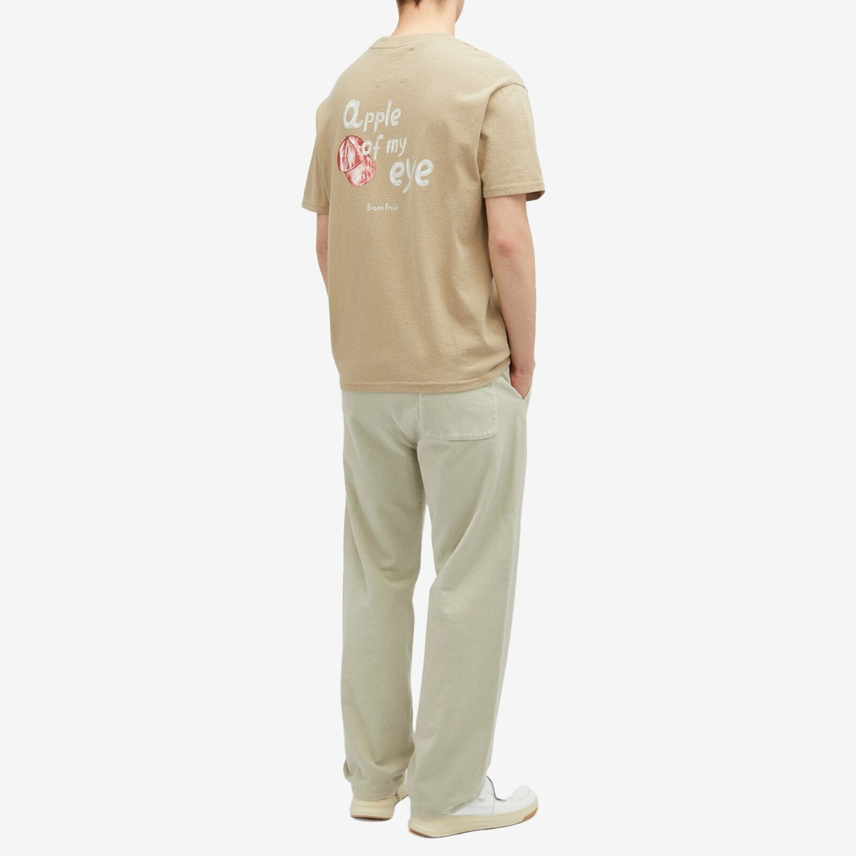 Bram's Fruit Men's Apple of My Eye T-Shirt in Khaki