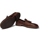 Brunello Cucinelli - Full-Grain Leather Tasselled Loafers - Brown