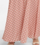 Caroline Constas Bel polka-dot silk crêpe maxi dress