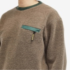 thisisneverthat Men's x Gore-Tex Windstopper Fleece Sweatshirt in Mud