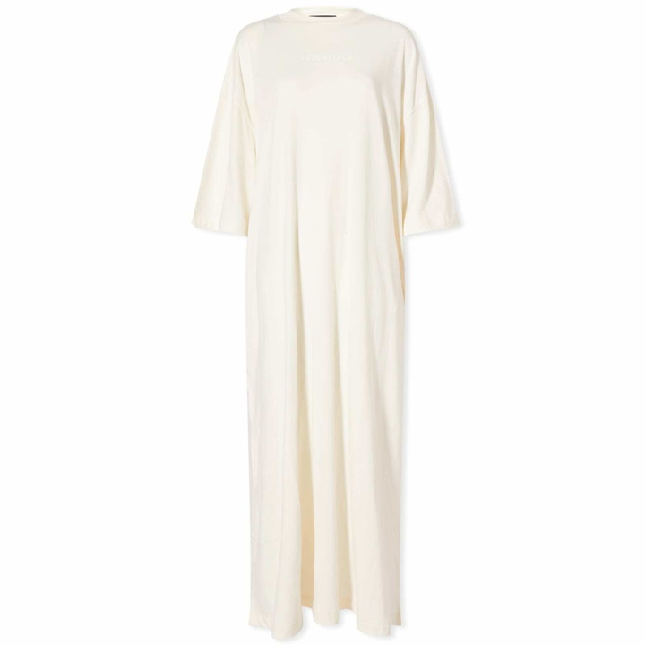 Photo: Fear of God ESSENTIALS Women's Essentials 3/4 Sleeve Dress in Cloud Dancer