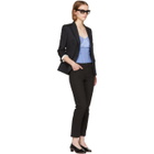 Wendelborn Blue Silk Inside Out Bodysuit
