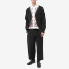 Marni Men's Sheltland Wool Repair Logo Cardigan in Black