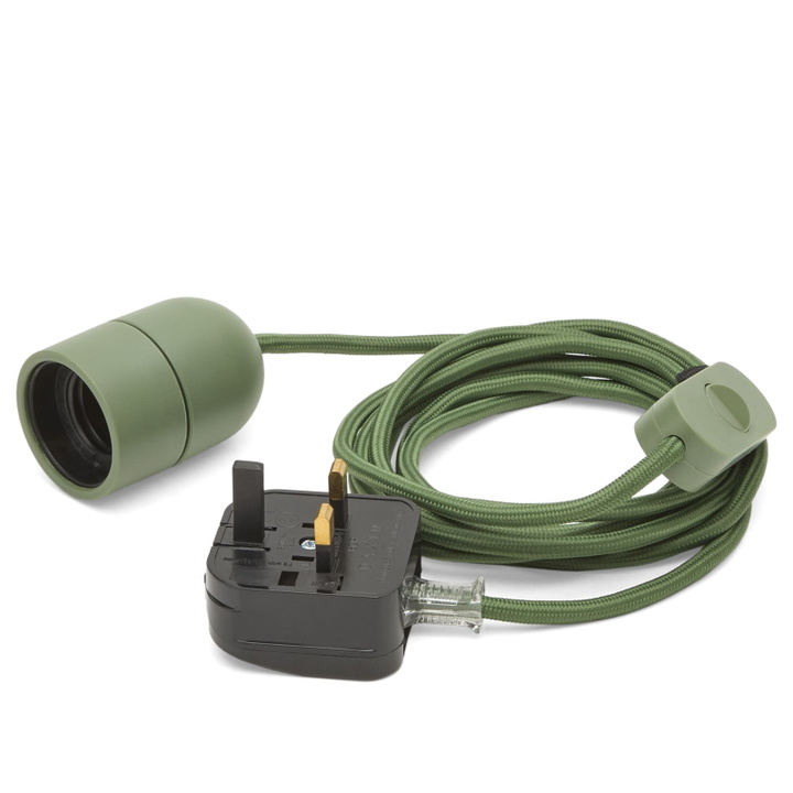 Photo: HAY Common Table Lamp Cord Set in Garden Green 