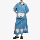Story mfg. Women's Midi Skirt in Heart Clamp