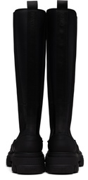 GANNI Black Cleated Tall Chelsea Boots