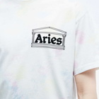 Aries Men's Summer Tie Dye Temple T-Shirt in Multi