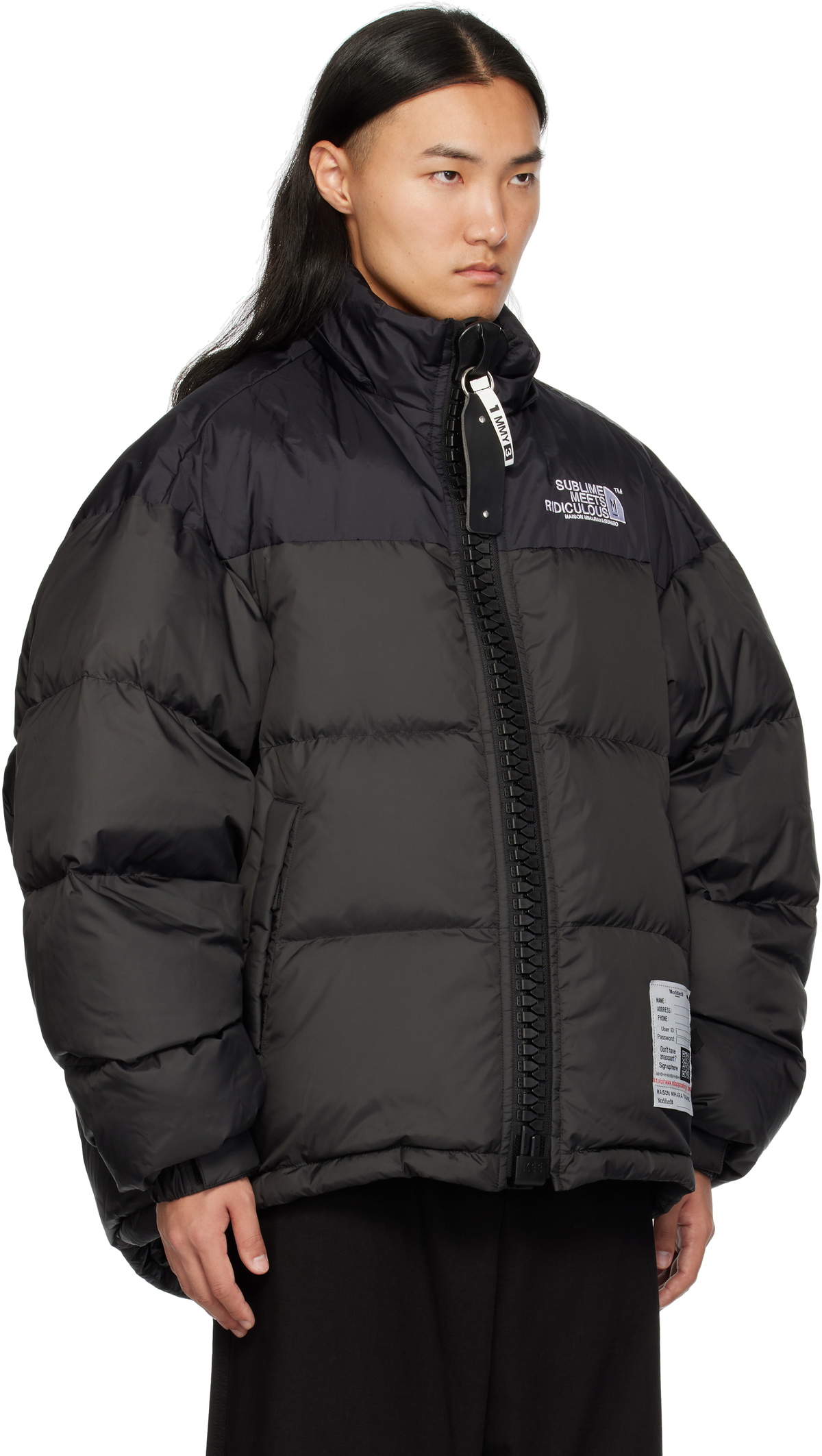 Maison MIHARA YASUHIRO Black Huge Down Jacket Maison MIHARA