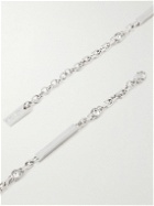 SAINT LAURENT - Silver-Tone Crystal Chain Necklace