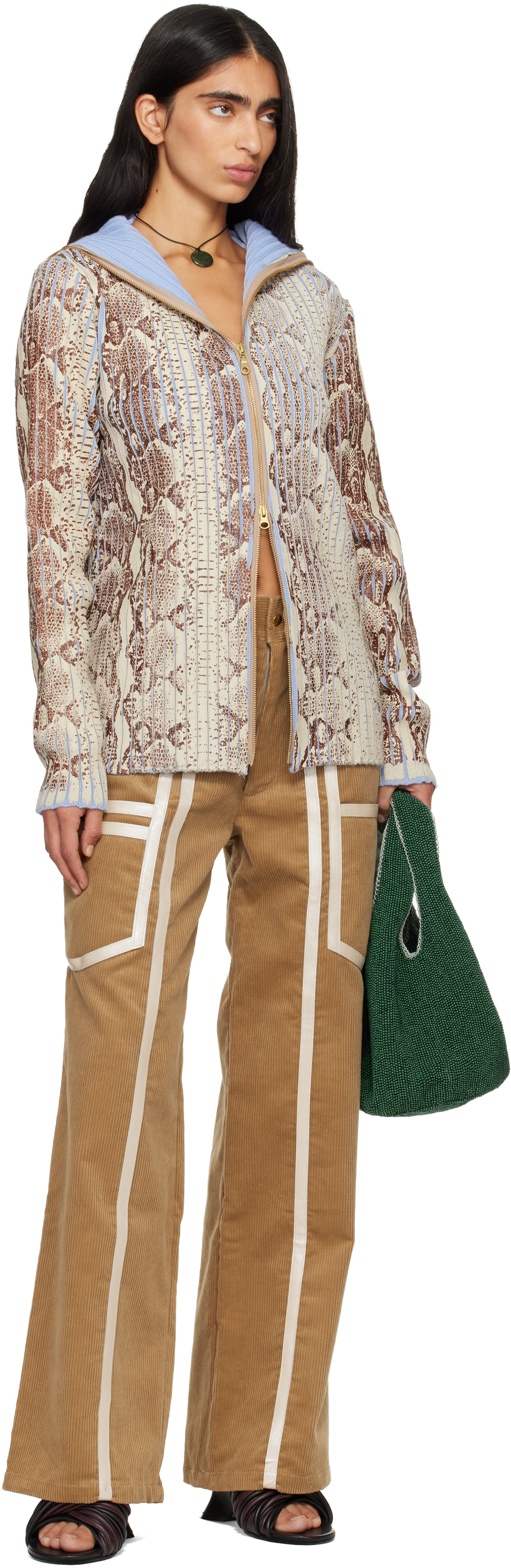 Stanley Raffington Beige Corduroy Trousers