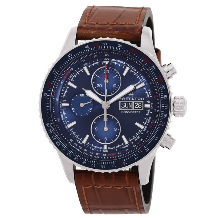 Photo: Hamilton Khaki Aviation Chronograph Automatic Blue Dial Watch H76746540