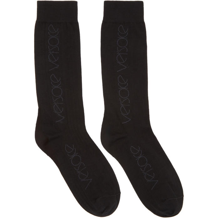 Photo: Versace Black Logo Socks 