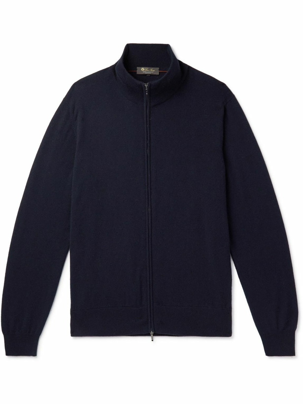 Photo: Loro Piana - Baby Cashmere Zip-Up Sweater - Blue