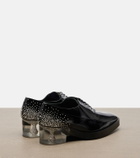 Noir Kei Ninomiya x Jimmy Choo crystal-embellished leather derby shoes