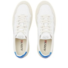 Autry Men's 01 Low Leather and Suede Sneakers in White/Blue
