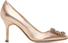 Manolo Blahnik Copper Hangisi Heels