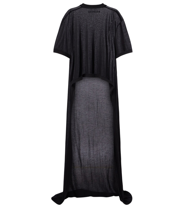 Photo: Balenciaga Draped cotton jersey T-shirt