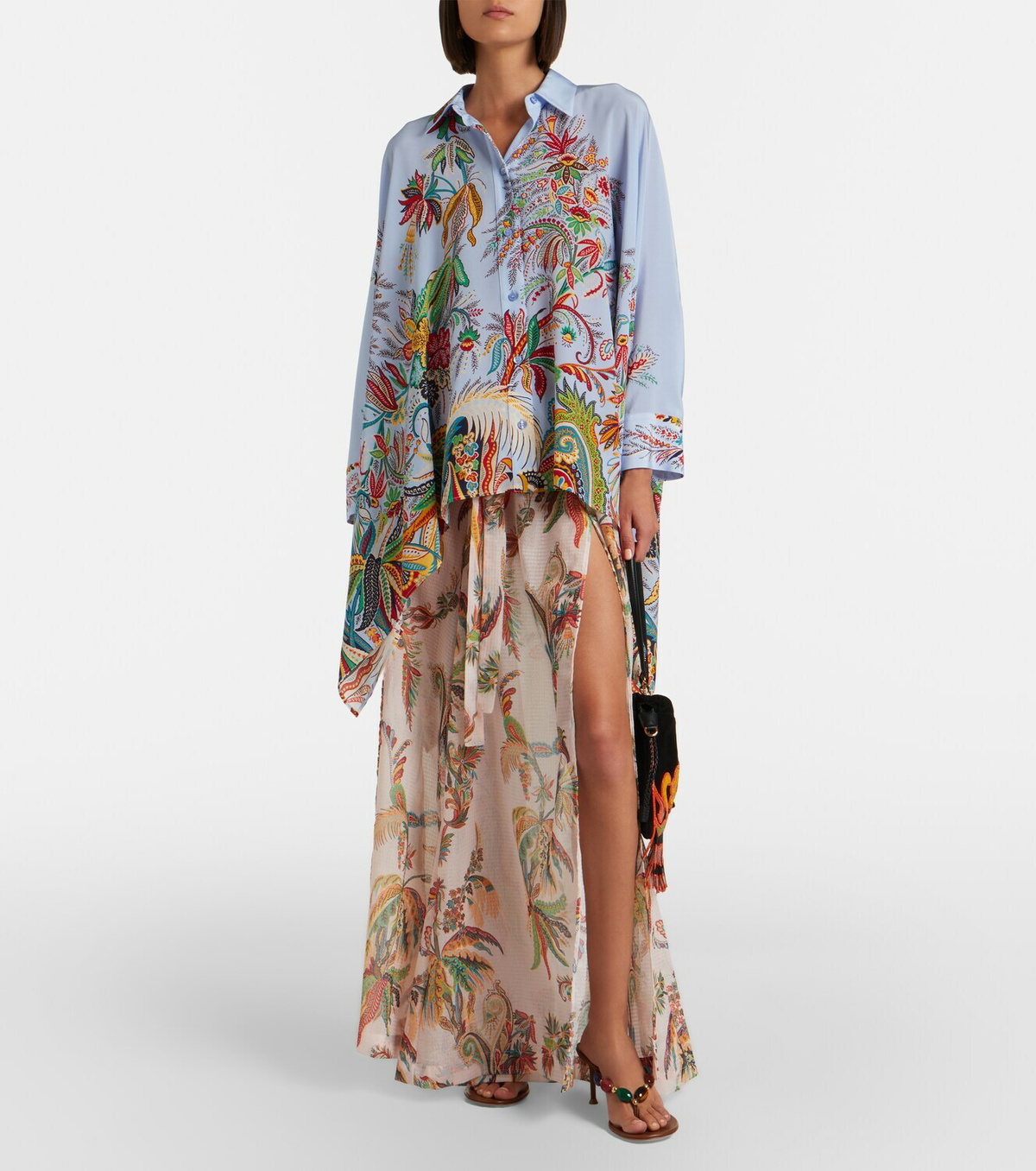 Etro Printed maxi skirt