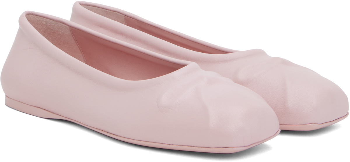 Marni Pink Seamless Little Bow Ballerina Flats Marni
