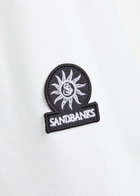 Sandbanks Logo Piqué Cotton Polo Shirt White