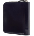 Il Bussetto - Polished-Leather Zip-Around Wallet - Blue