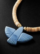 Jacquie Aiche - Gold, Opal and Heishi Shell Beaded Pendant Necklace