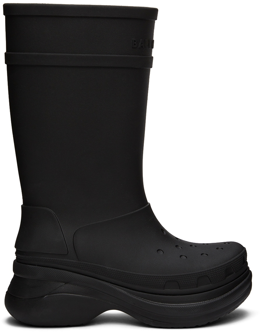 Womens Crocs Boot in Black  Balenciaga US