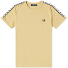 Fred Perry Men's Taped Ringer T-Shirt in Desert