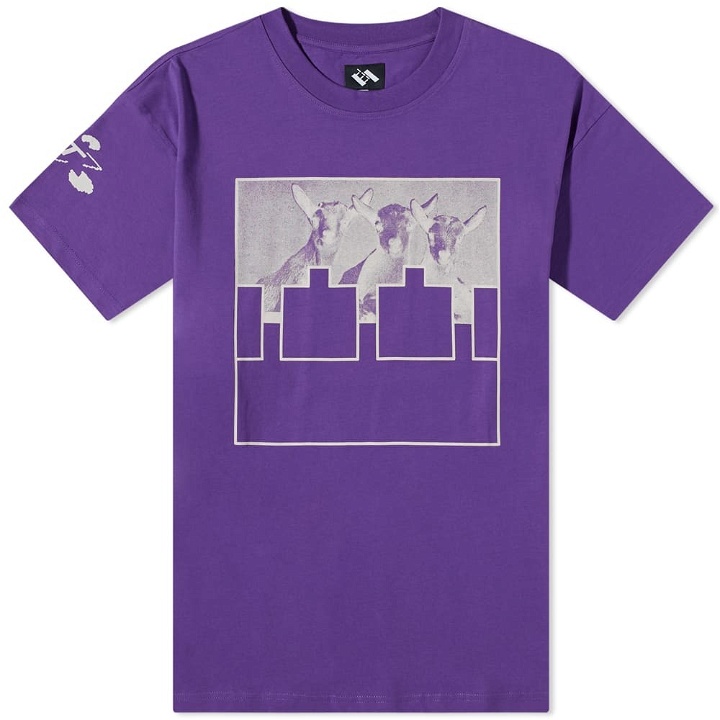 Photo: The Trilogy Tapes Men's Goat T-Shirt in Purple