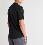 Dunhill - Logo-Embroidered Cotton-Jersey T-Shirt - Black