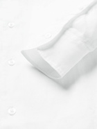 Frescobol Carioca - Grandad-Collar Slub Linen Shirt - White