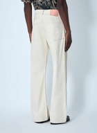 Acne Studios Paint-Splatter Wide-Leg Denim Jeans