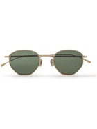 Eyevan 7285 - Round-Frame Gold-Tone Titanium Sunglasses