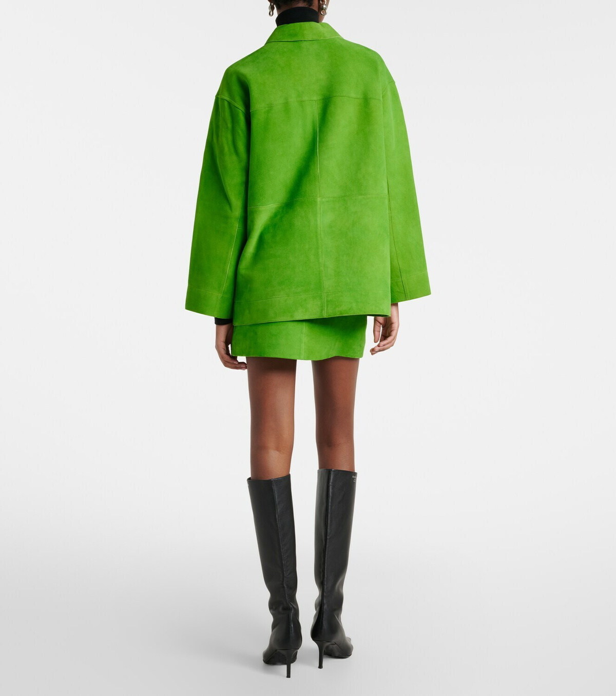 Staud Crest suede miniskirt