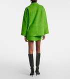Staud Crest suede miniskirt