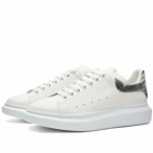 Alexander McQueen Men's Court Sneakers in White/Black