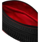 Christian Louboutin - Studded Leather-Trimmed Nylon and Mesh Belt Bag - Black