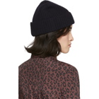 A.P.C. Navy Wool Bonned Jude Beanie