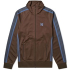 Needles Poly Smooth Track Jacket in Brown