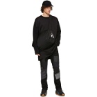 Y-3 Black Mohair Stacked Logo Sweater